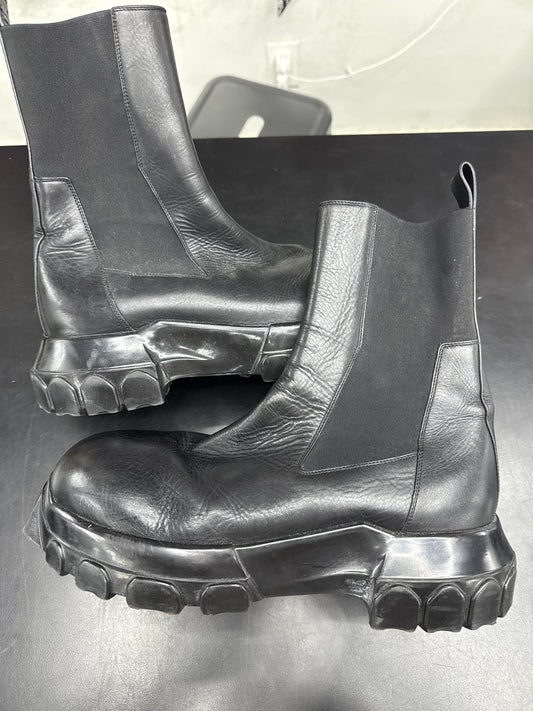 Rick Owen Bozo Tractor Boot Black (U) - 43(10) (NB)