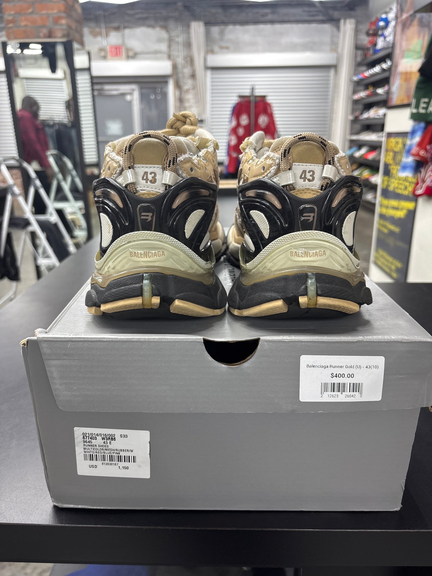 Balenciaga Runner Gold (U) - 43(10)