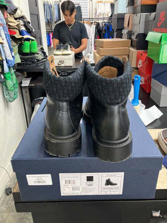 Dior Oblique Black Boot (U) - 45(12)