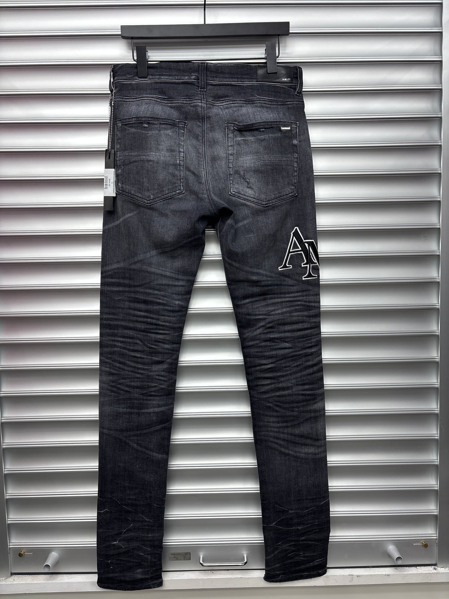Black Amiri Spellout Denim - 32