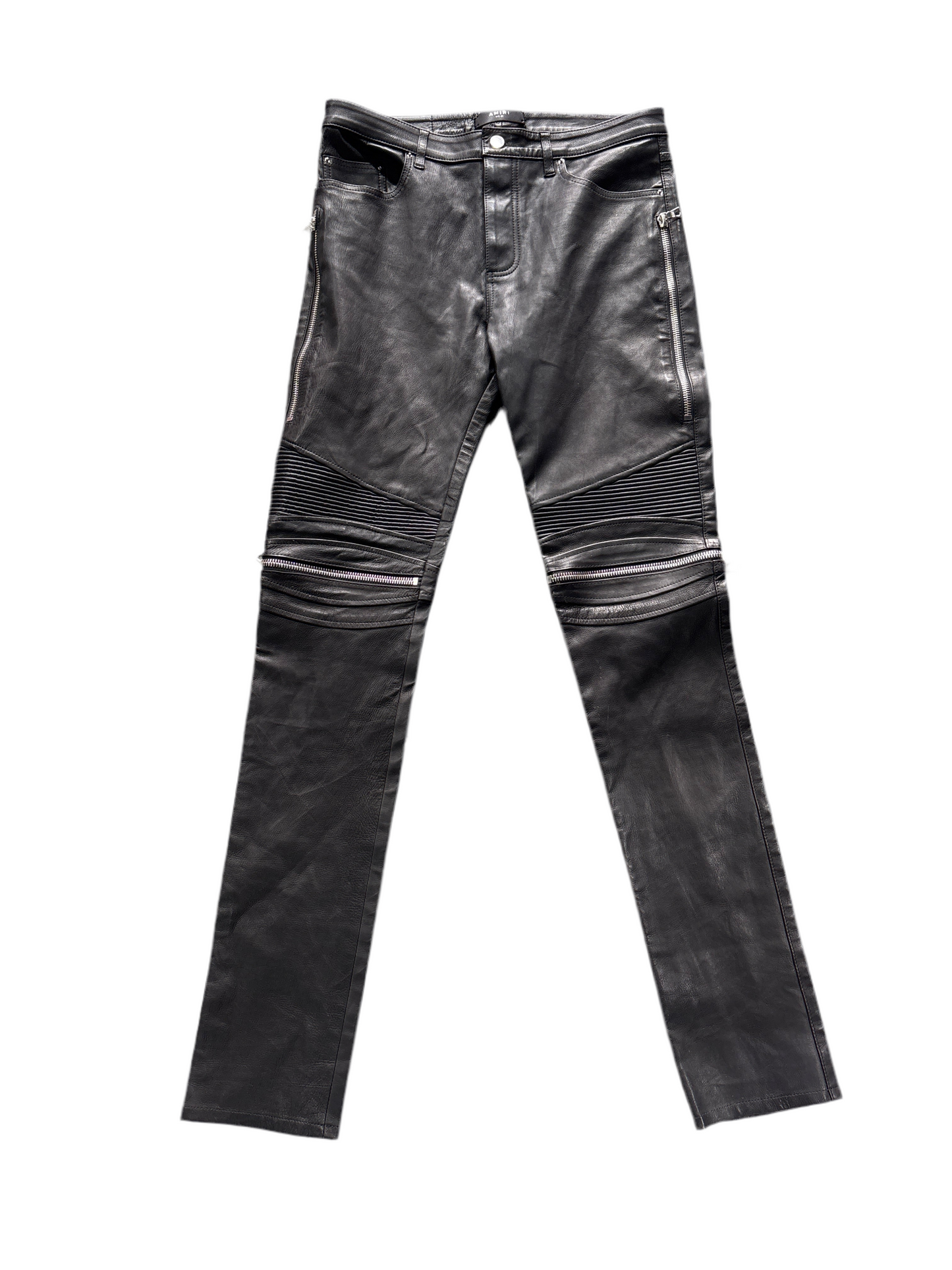 Amiri Black Leather Pants