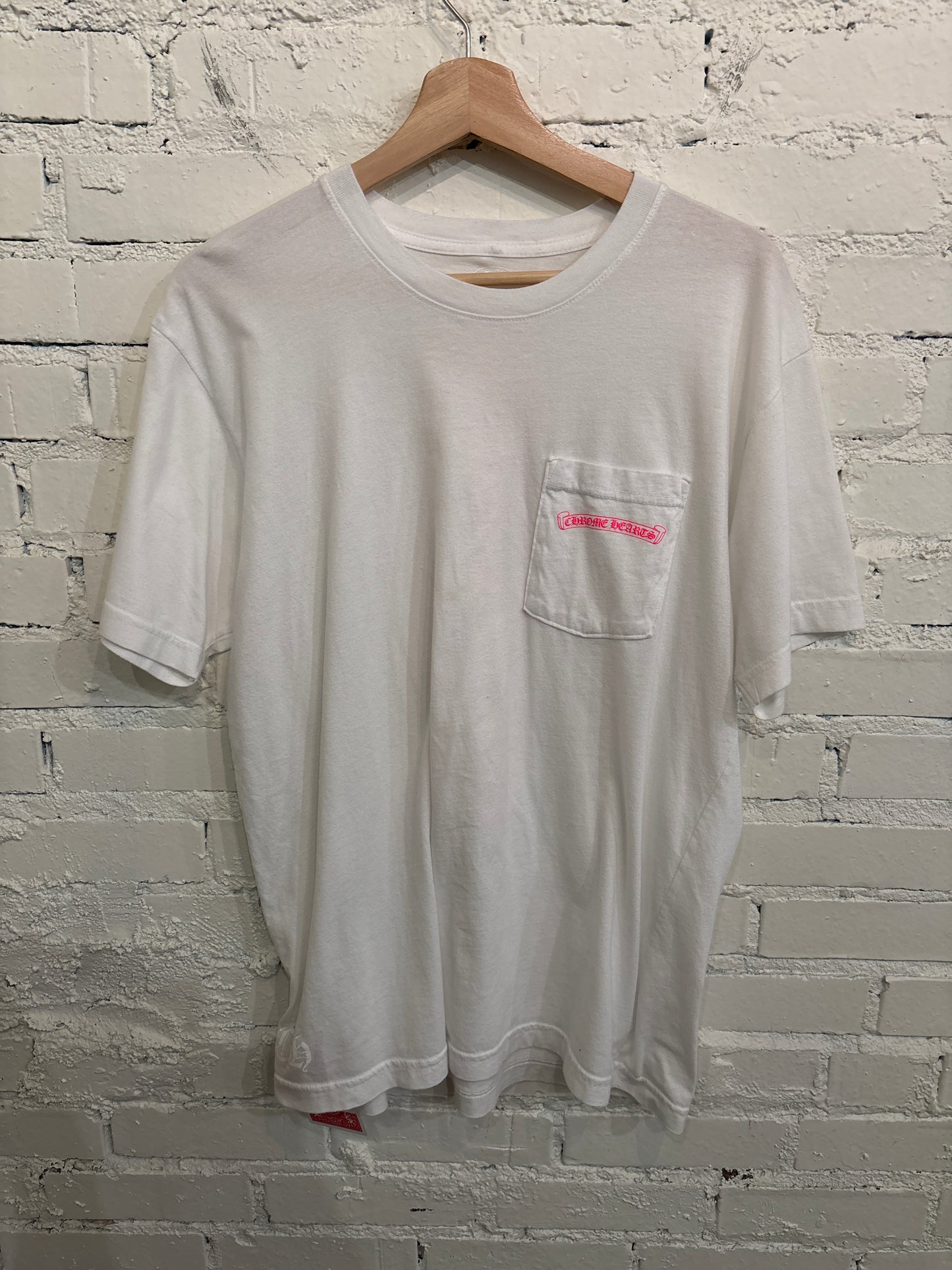 Chrome Hearts Pink Pocket Tee - L