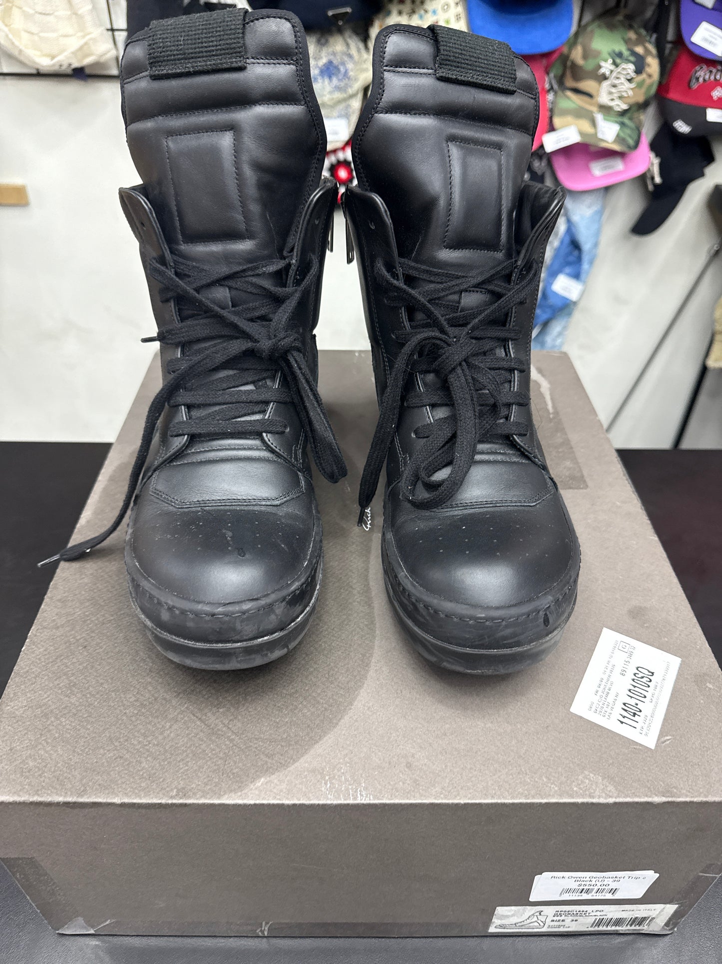 Rick Owen Geobasket Triple Black (U) - 39