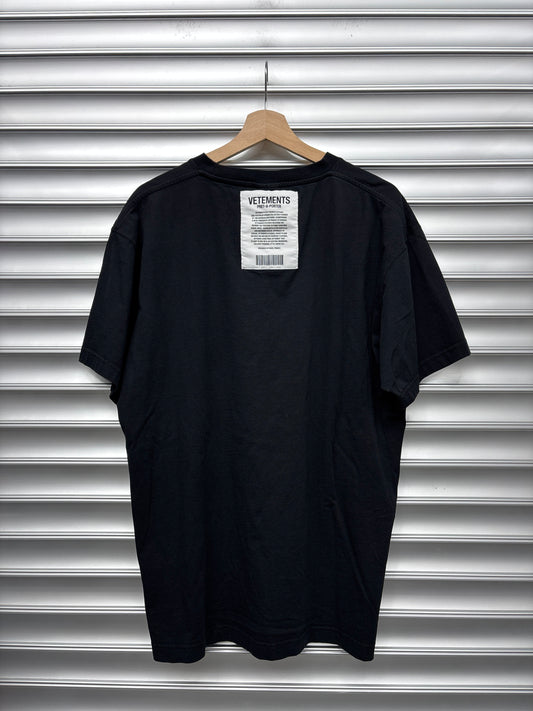 Vetements Black Tee - XL**