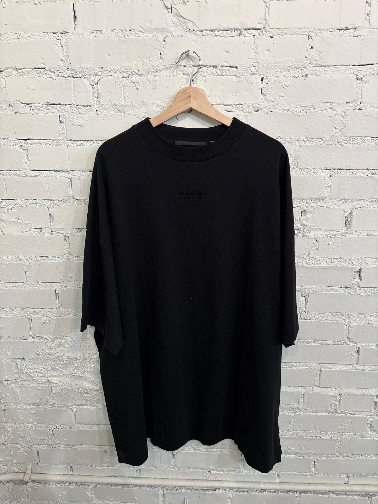 Essentials Oversized Black Shirt Large