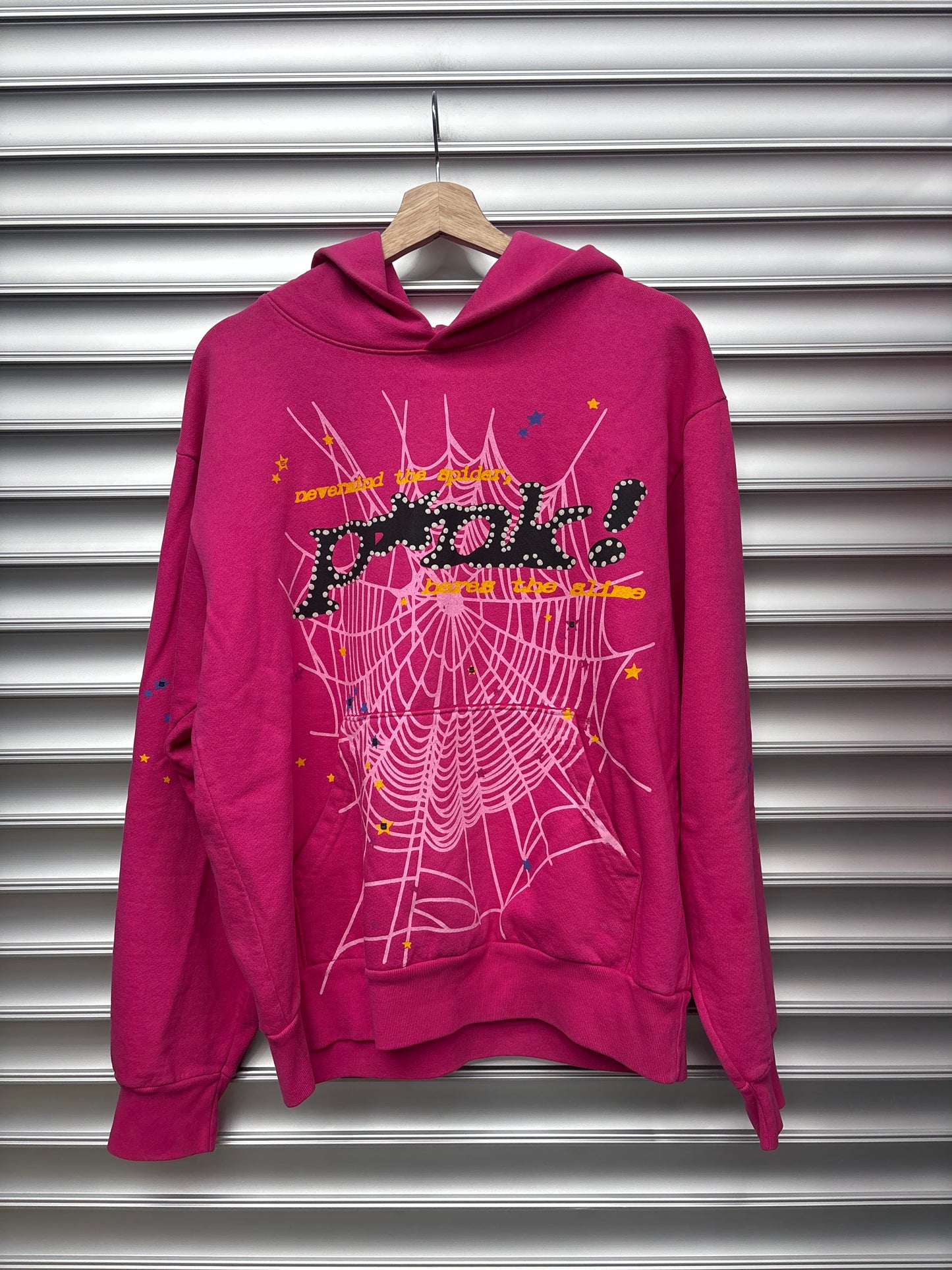 Spider Pink Punk Hoodie - M