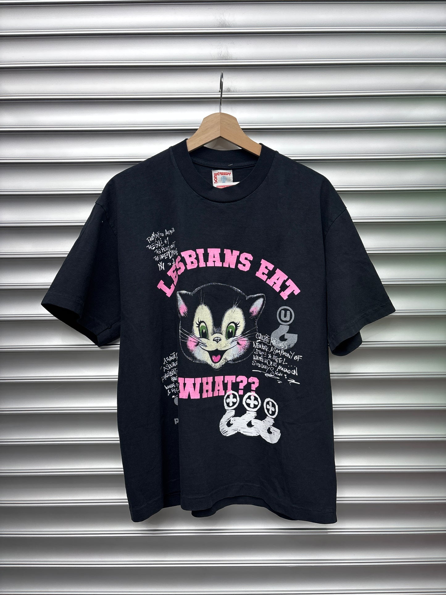 Greedy Plus One Lesbian Tee - Medium