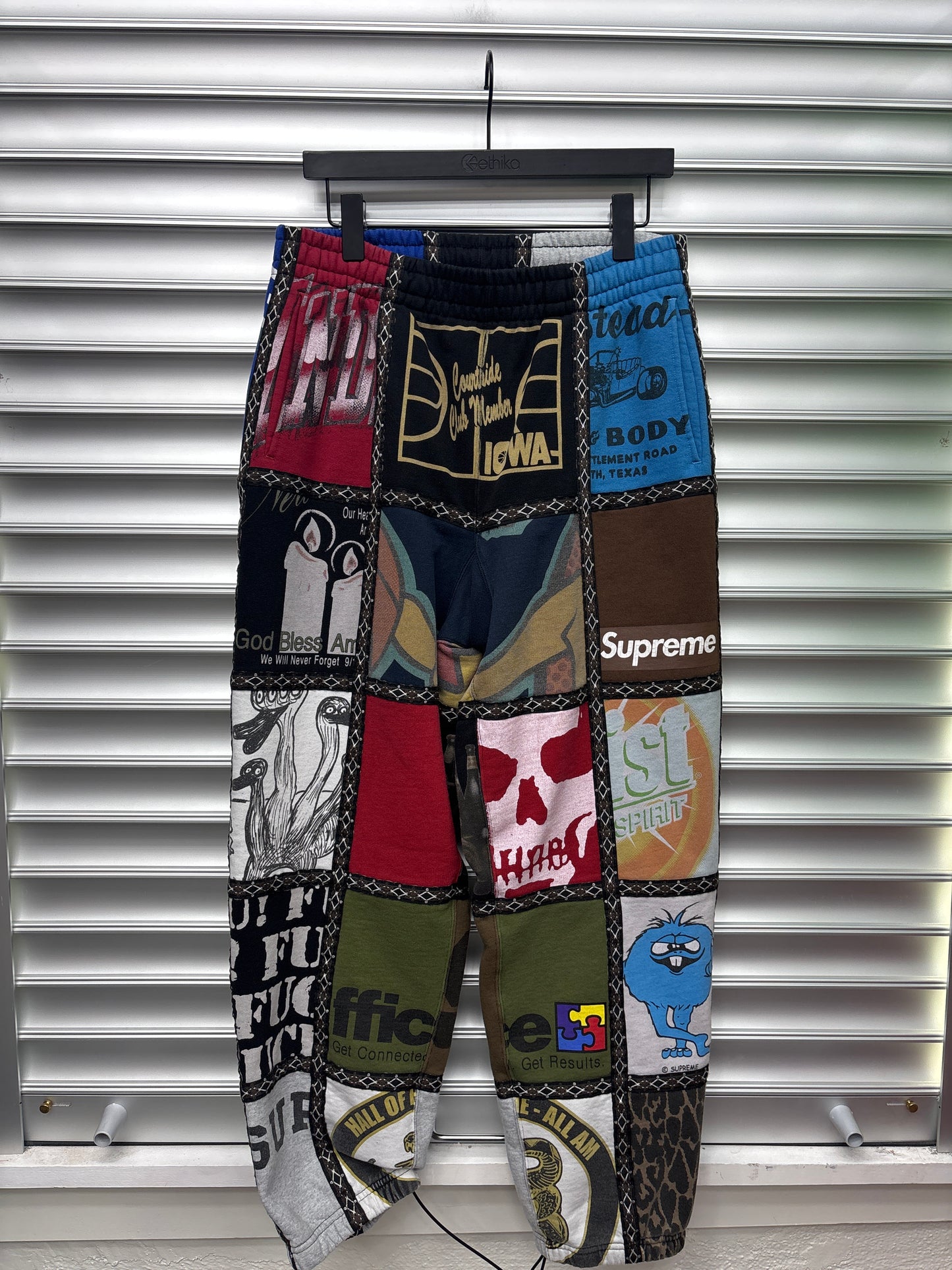 Number Nine Supreme Patchwork Sweatpants - S