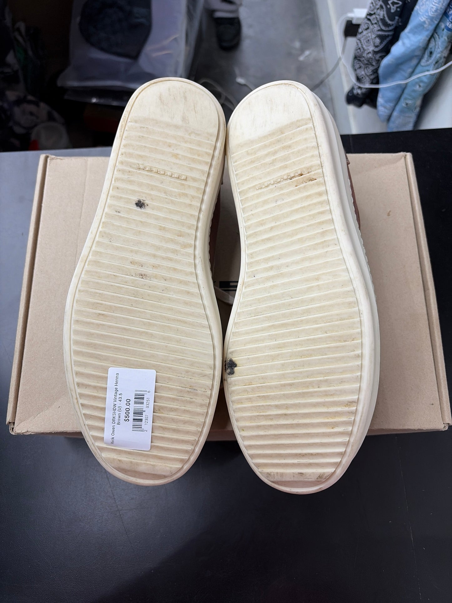 Rick Owen DRKSHDW Vintage Henna Brown (U) - 43.5