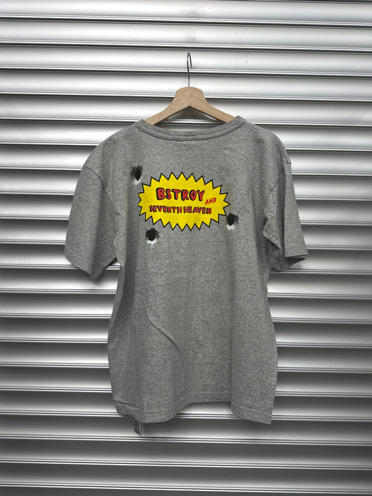 Bstroy Seventh Heaven Grey Tee - M