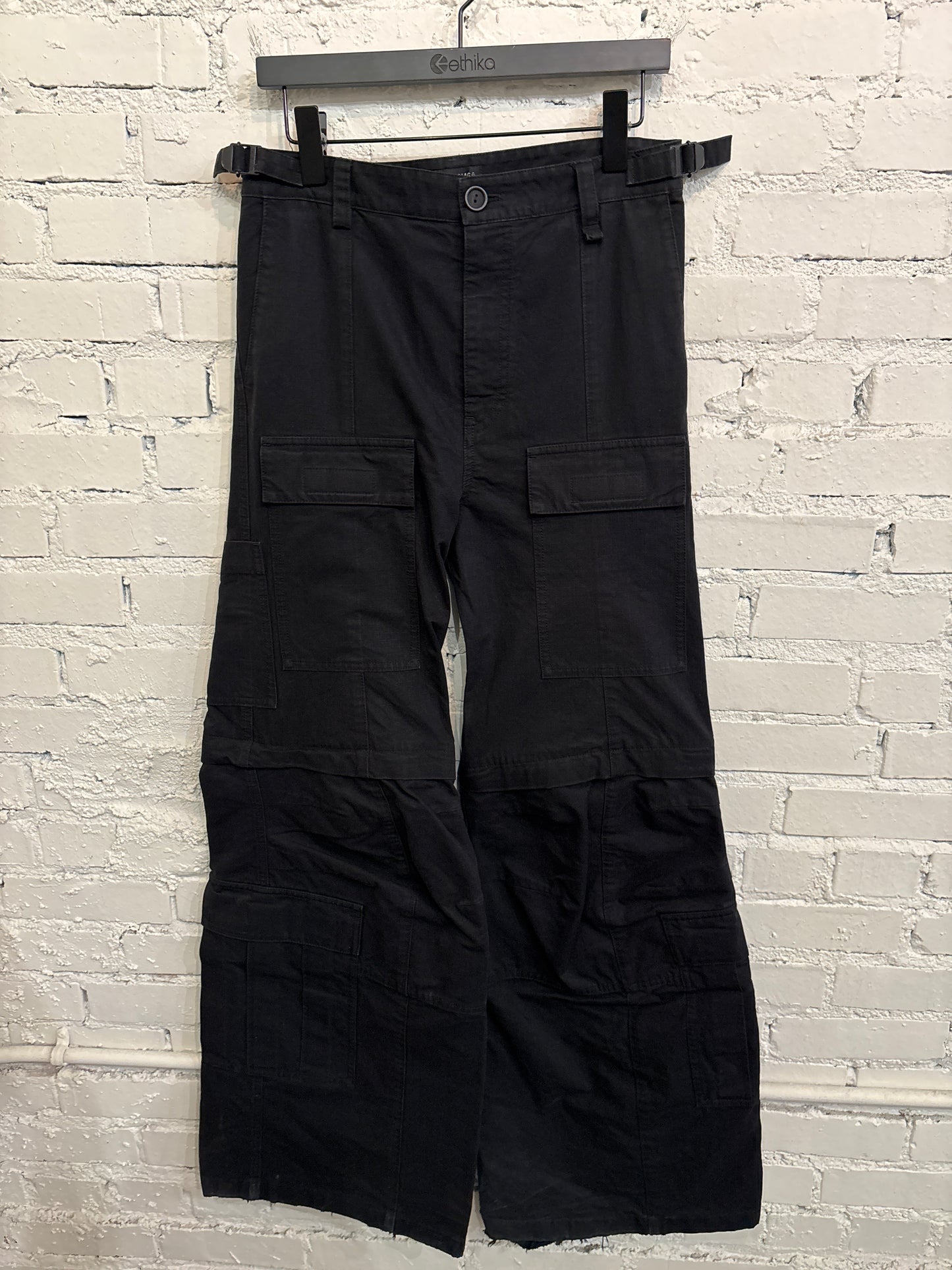 Balenciaga Flare Cargo Convertible Denim - XS