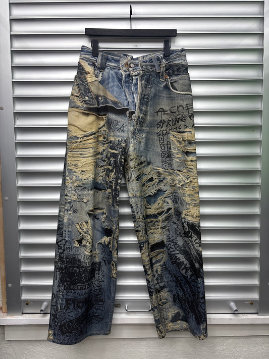 Acne Trompe Distressed Denim - 32