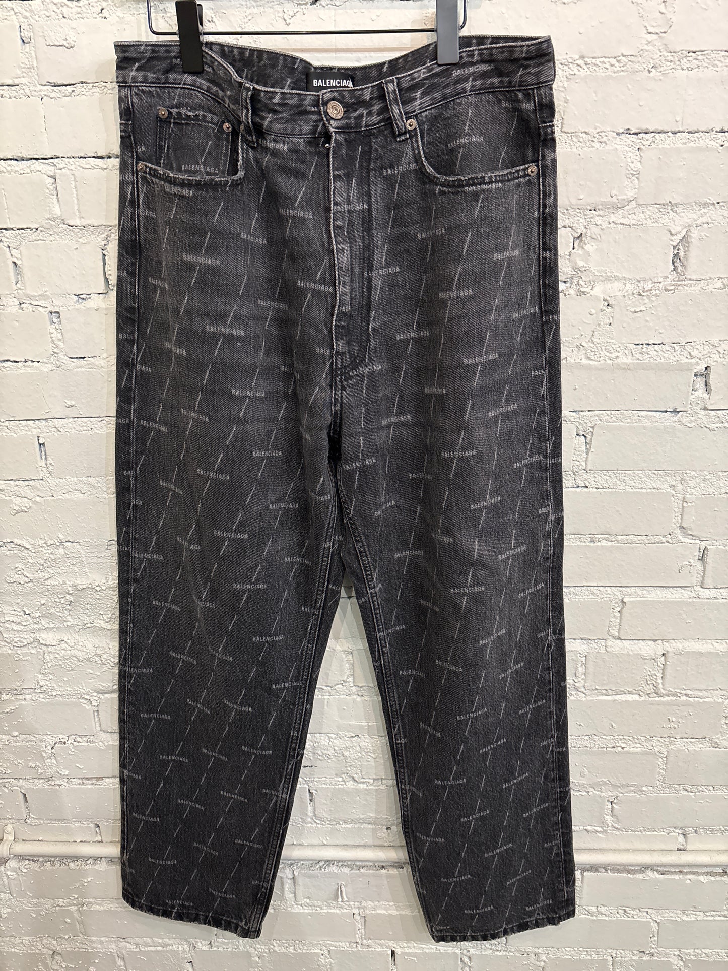 Balenciaga Logo Denim - 36