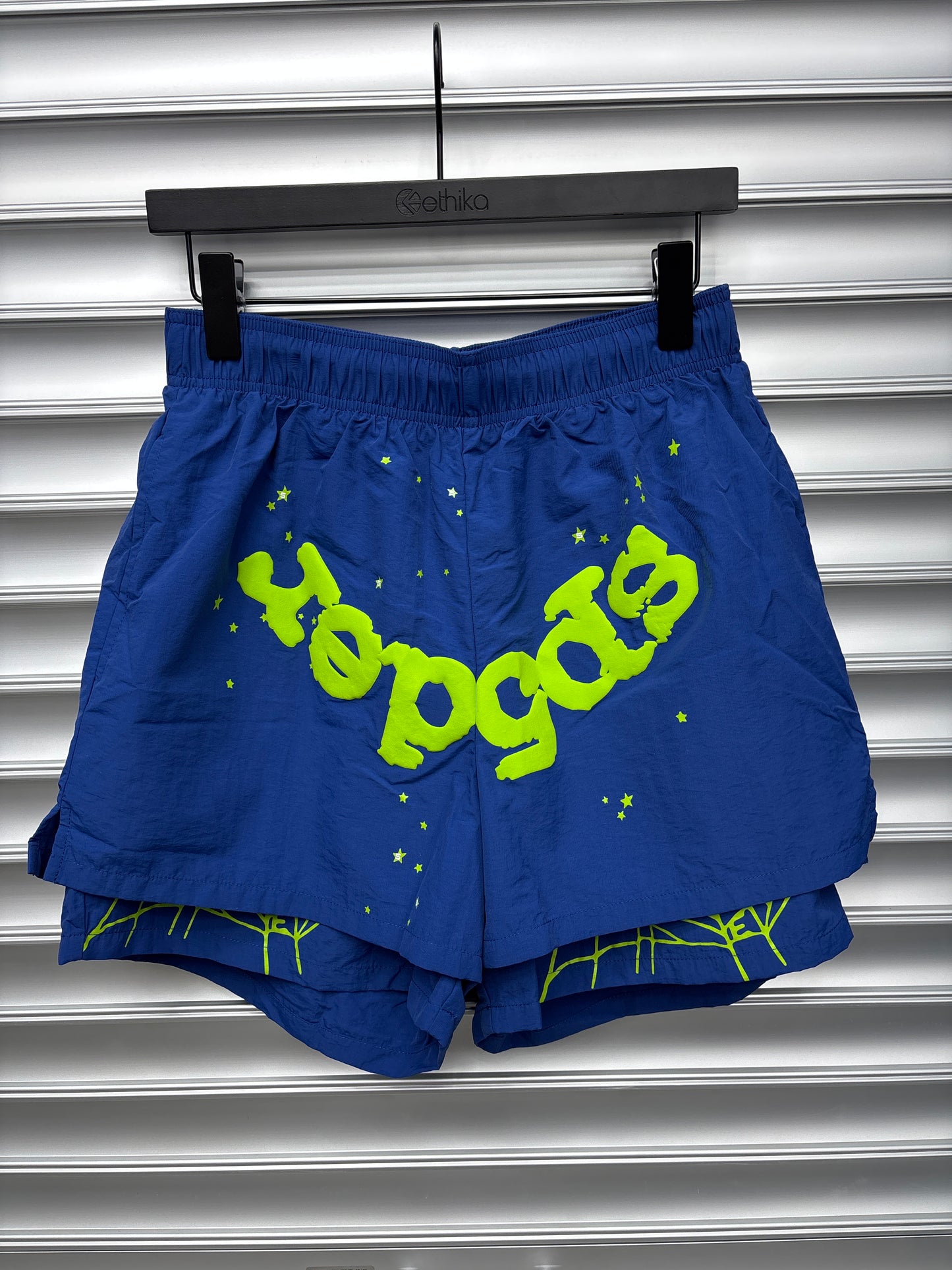 Blue Spider Shorts - S