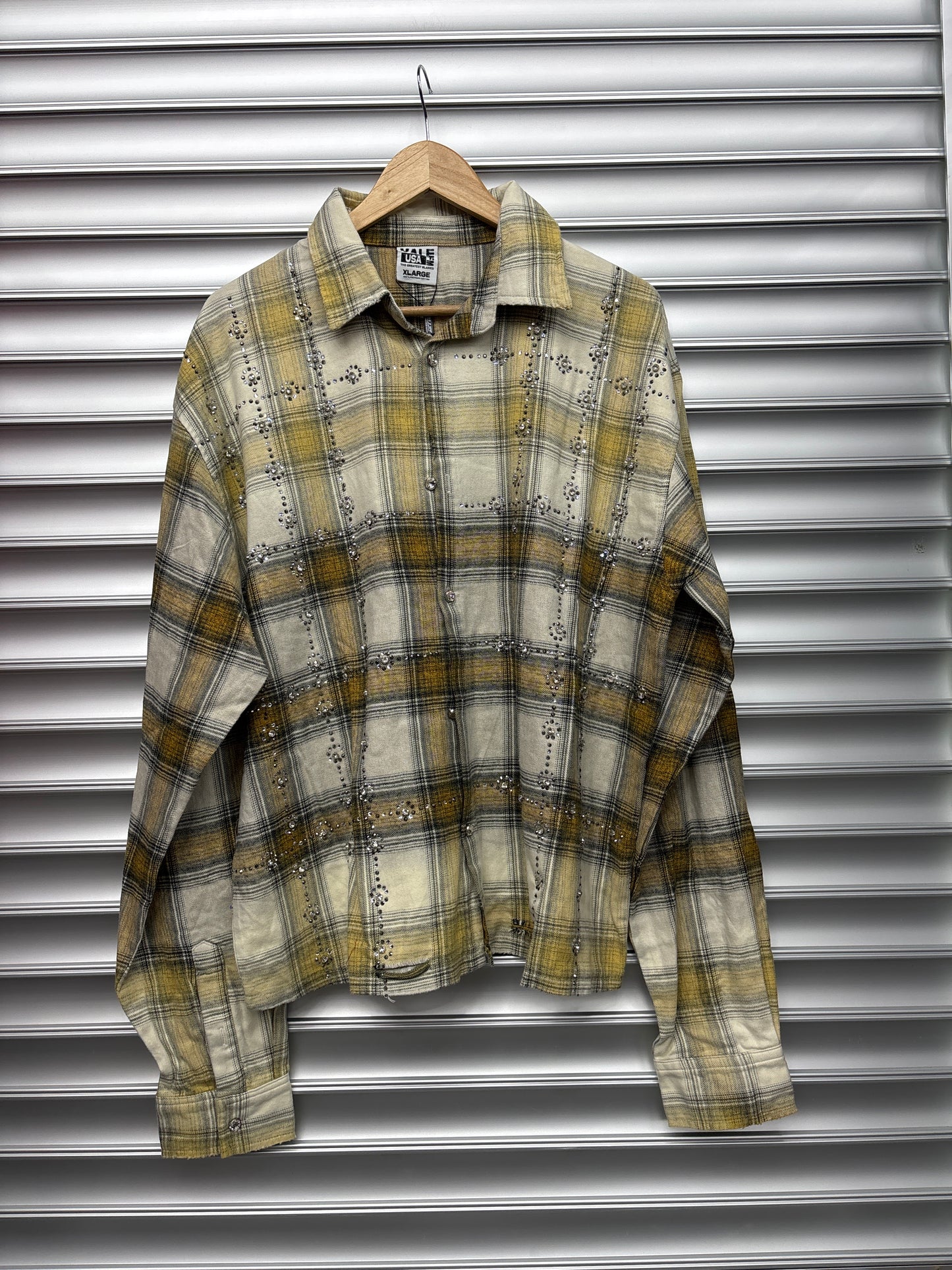 Vale Lives Rhinestone Flannel - XL