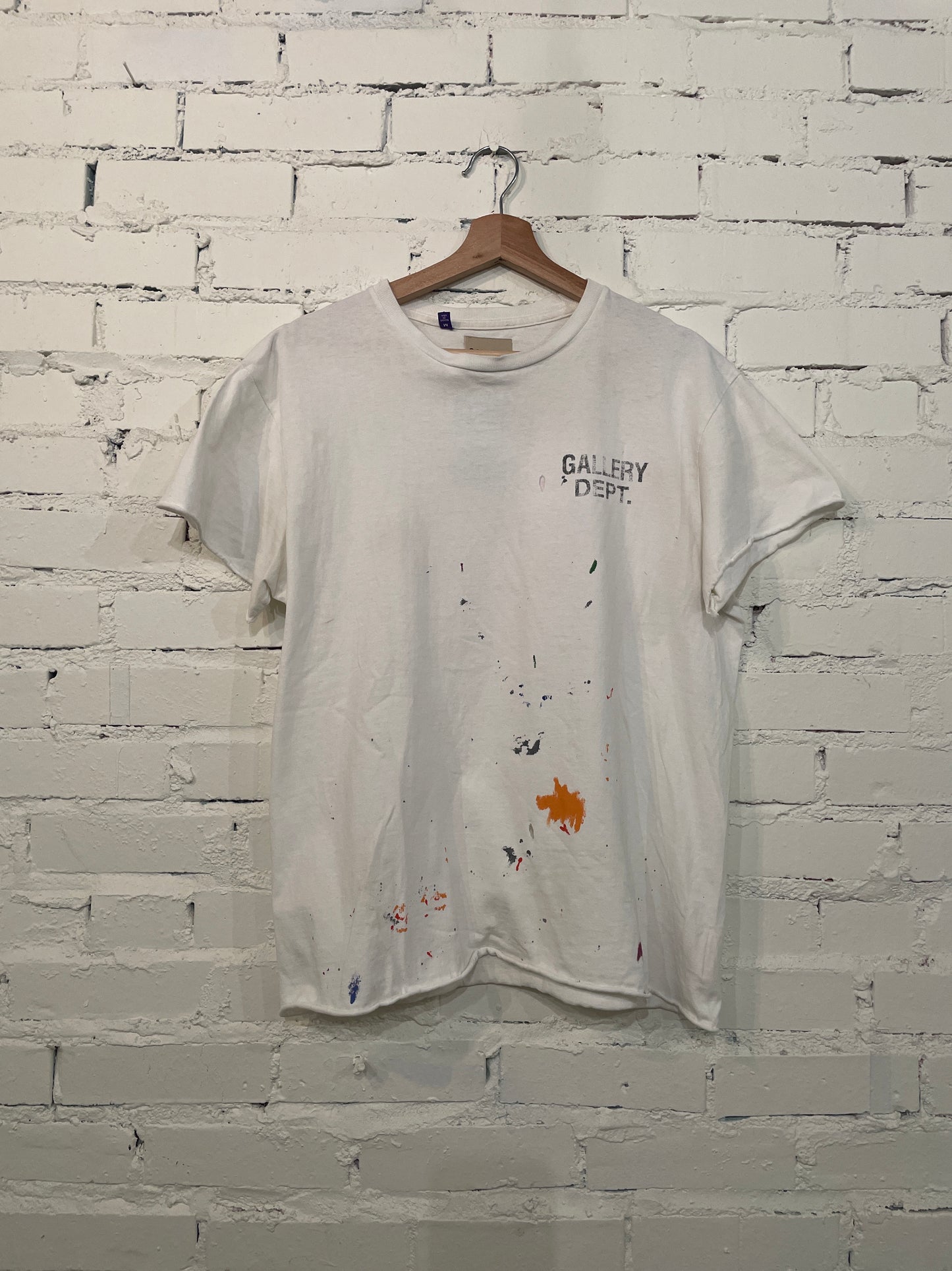 White Gallery Paint Tee - M