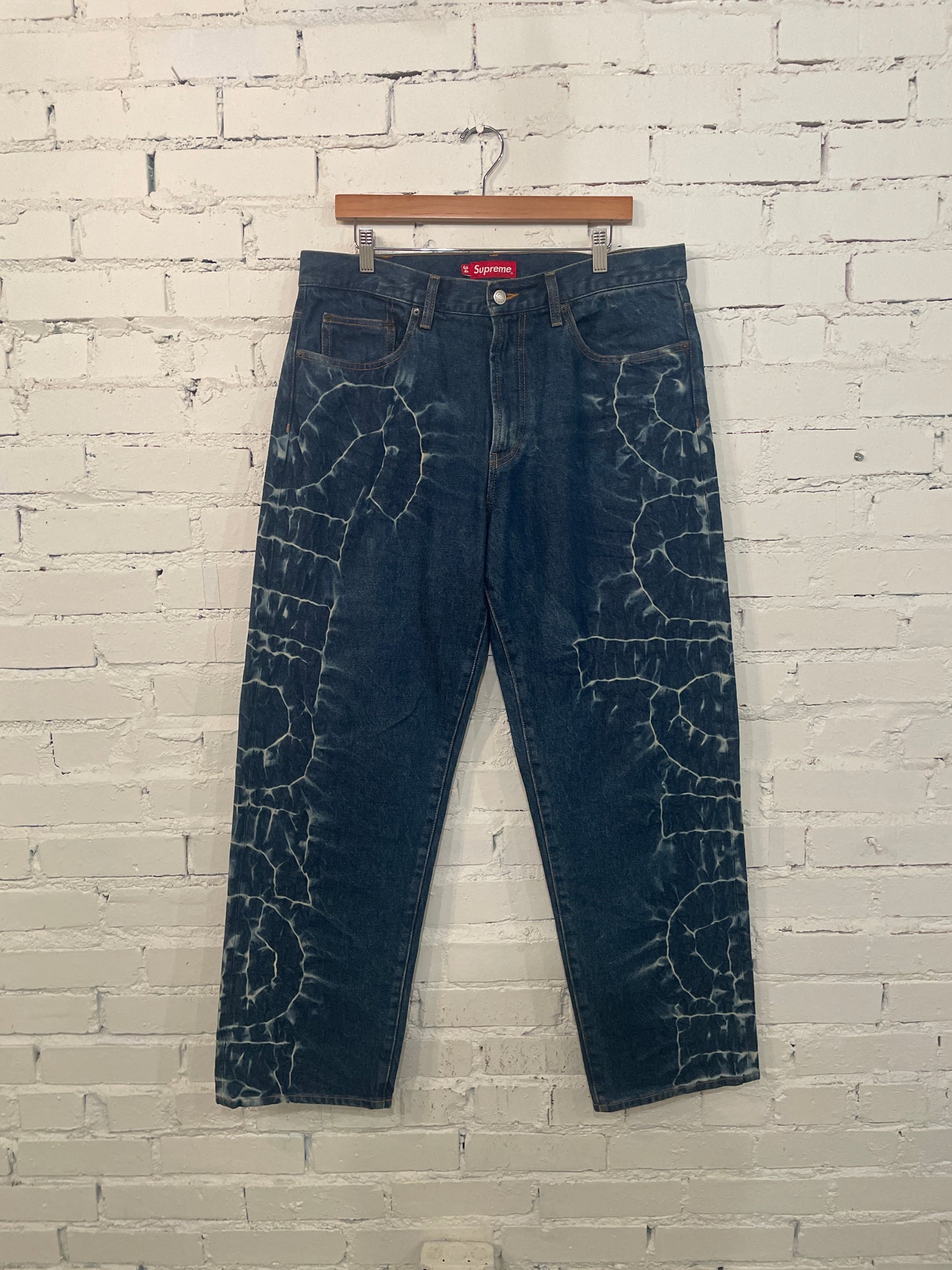 Supreme Acid Logo Denim Blue - 34