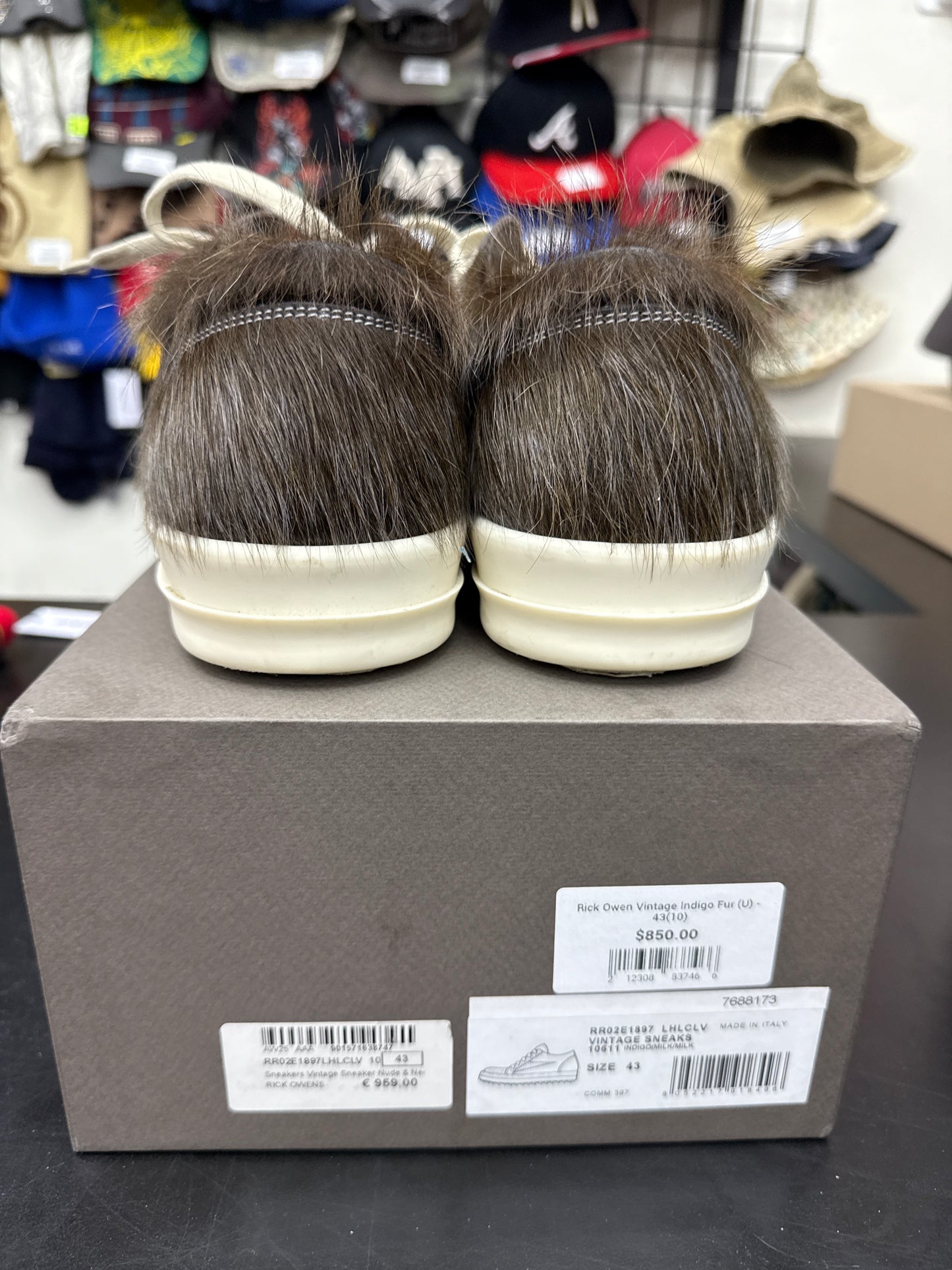 Rick Owen Vintage Indigo Fur (U) - 43(10)