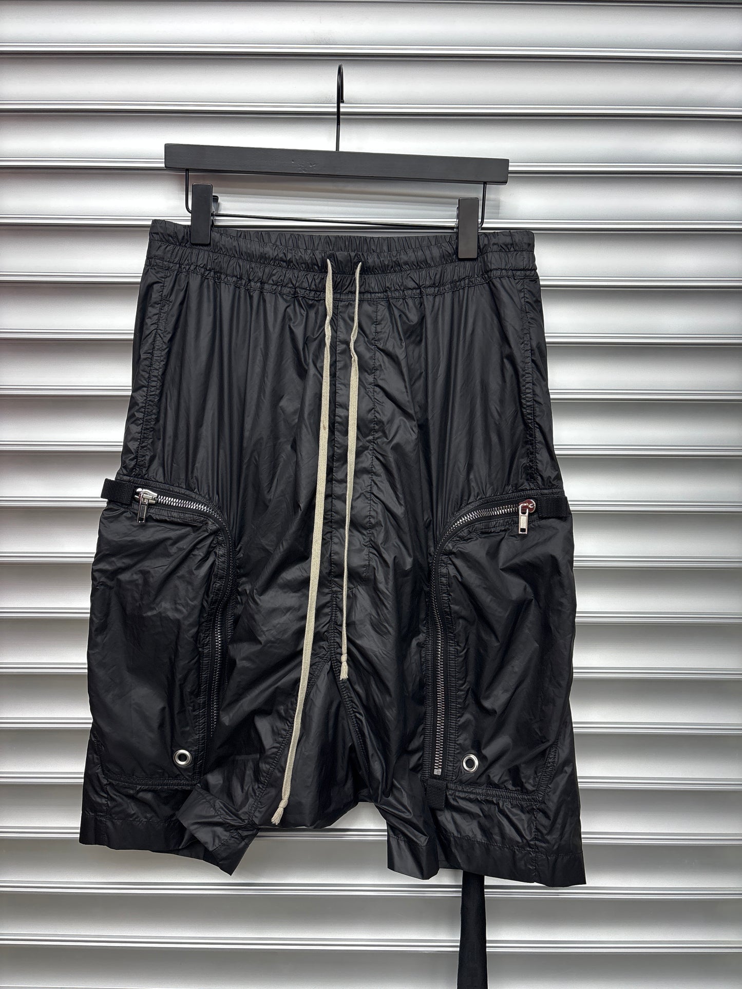 Rick Owens Mesh Bauhaus Cargo Shorts - M