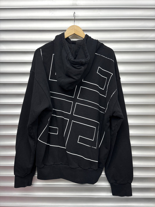 Givenchy Black Logo Hoodie - XXL**