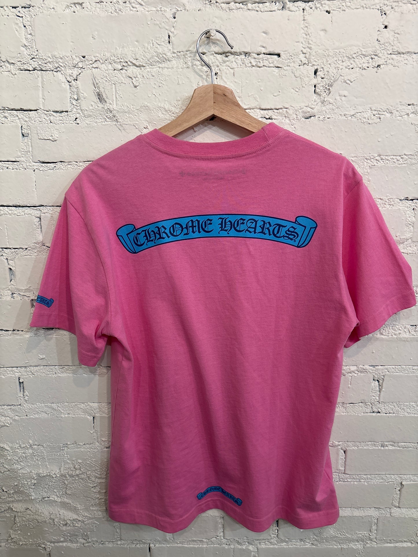Pink Chrome Hearts Scroll Tee - S
