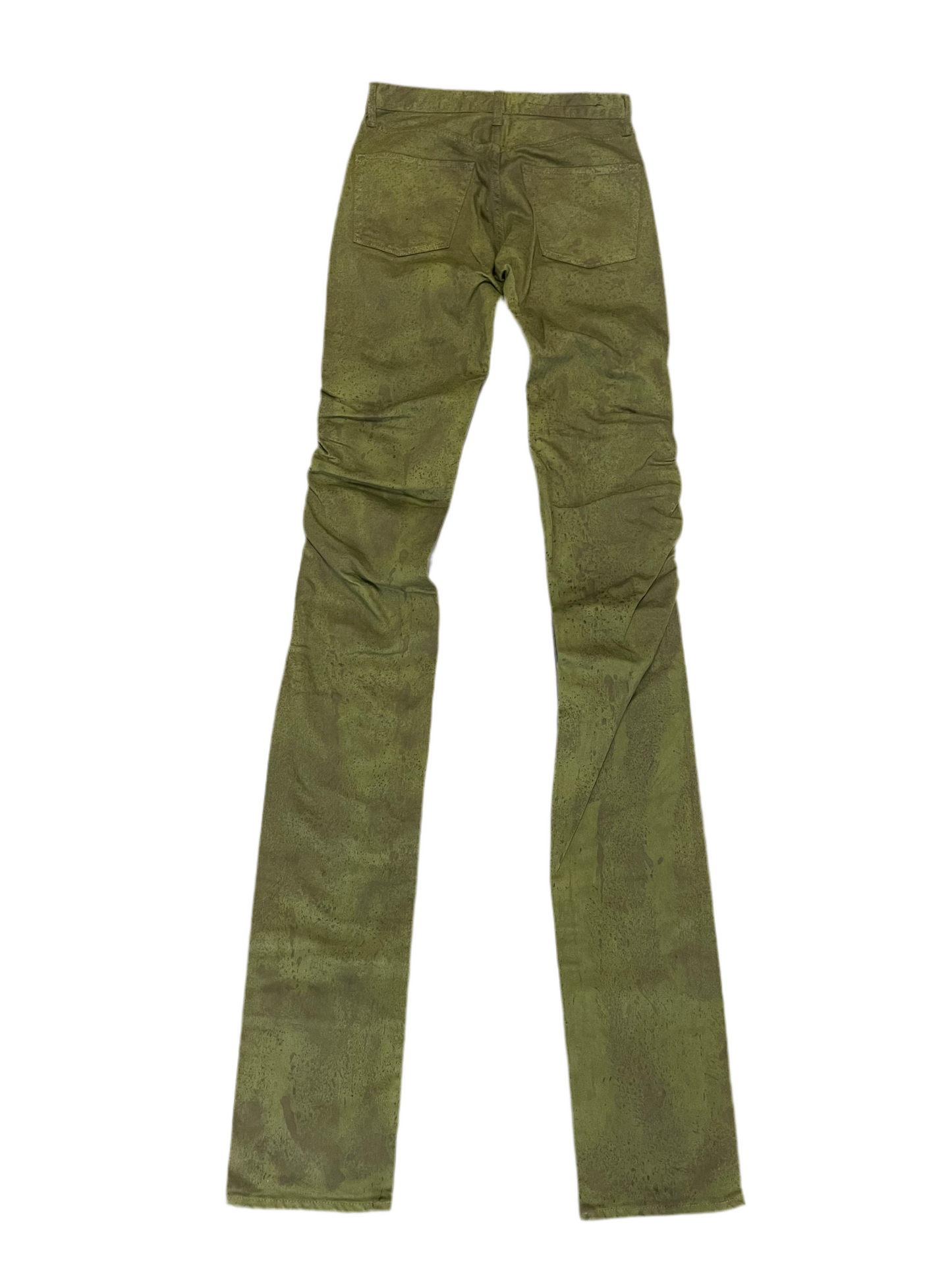 Vlone Green Hand Dyed Stacked Denim
