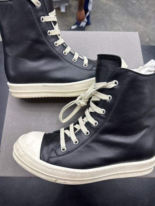 Rick Owen High Black Leather (U) - 38