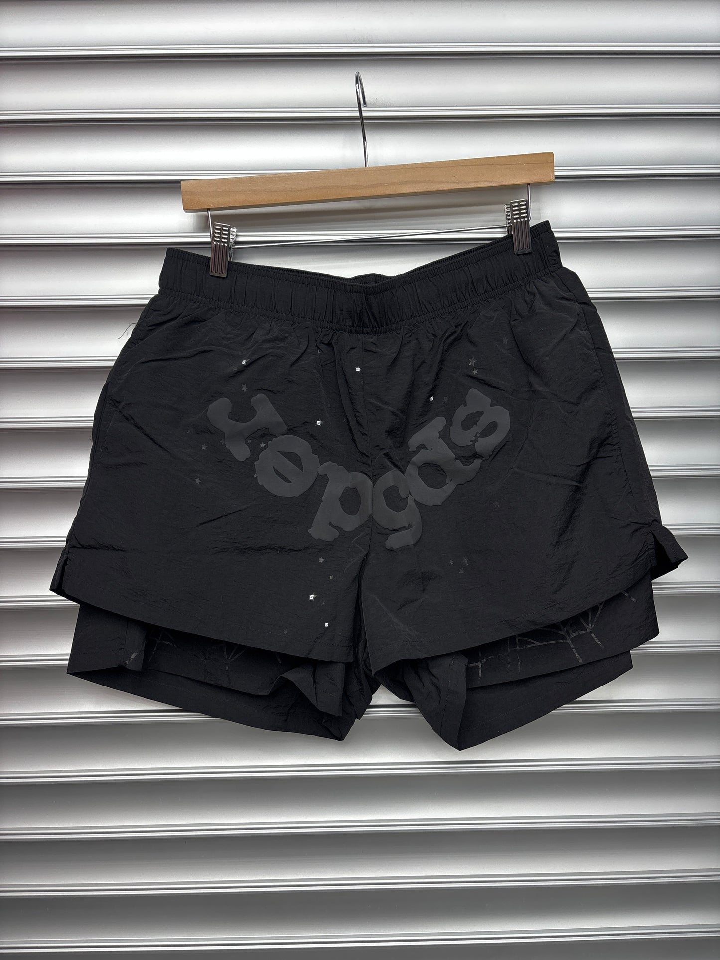 Spider Black Shorts - M