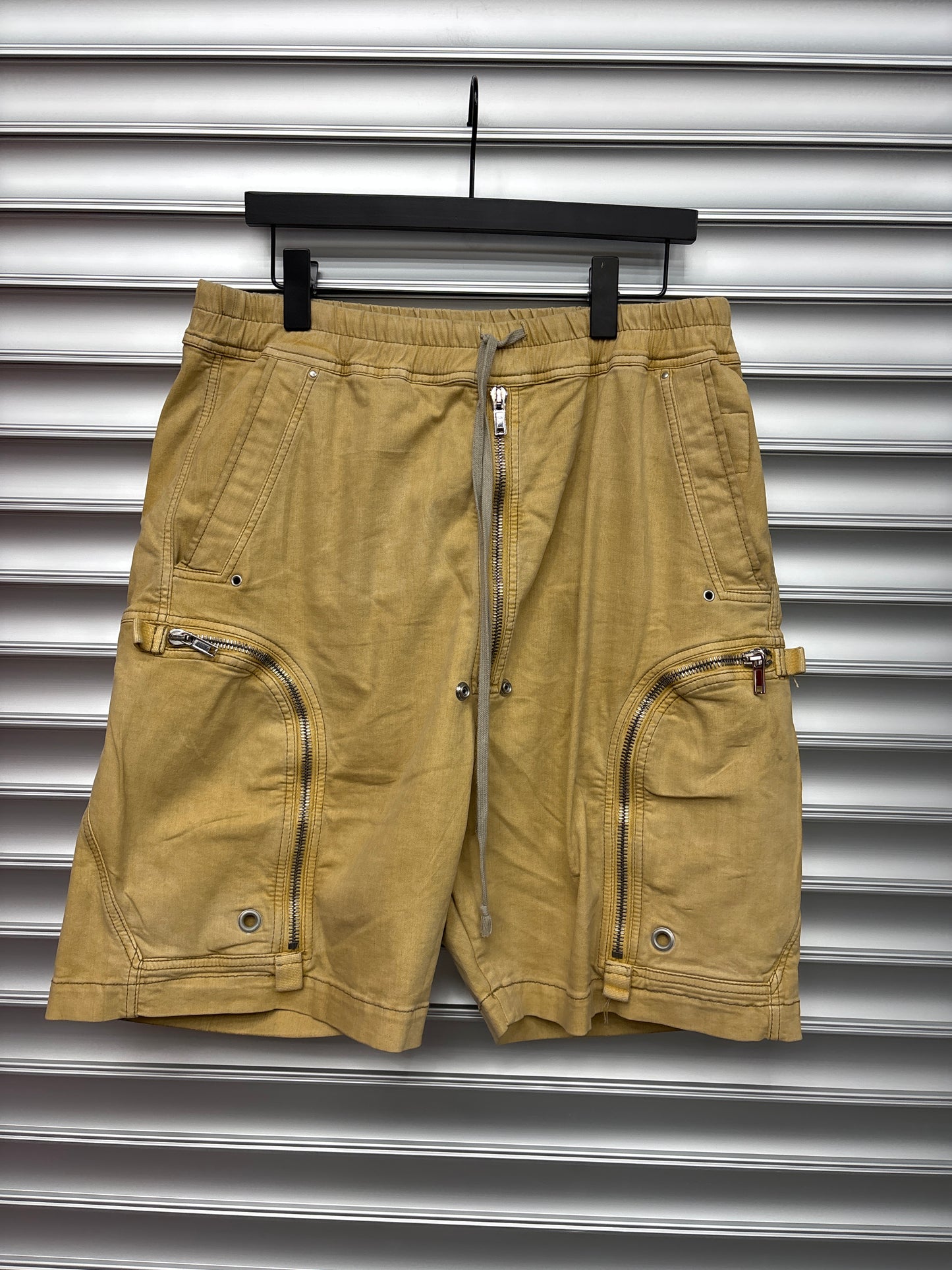 Rick Owen Bahuas Mustard Shorts - L