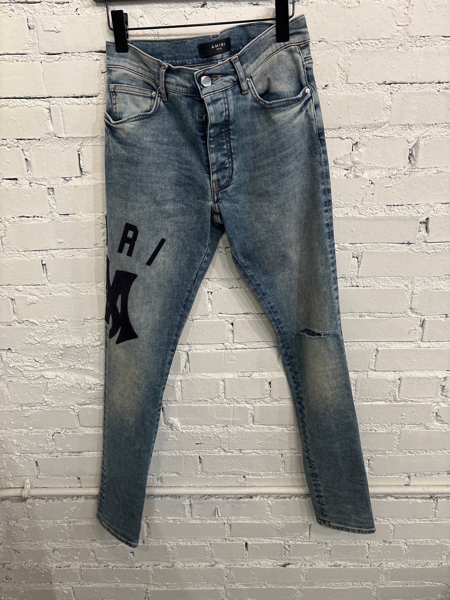 Amiri Blue Patch Denim - 30