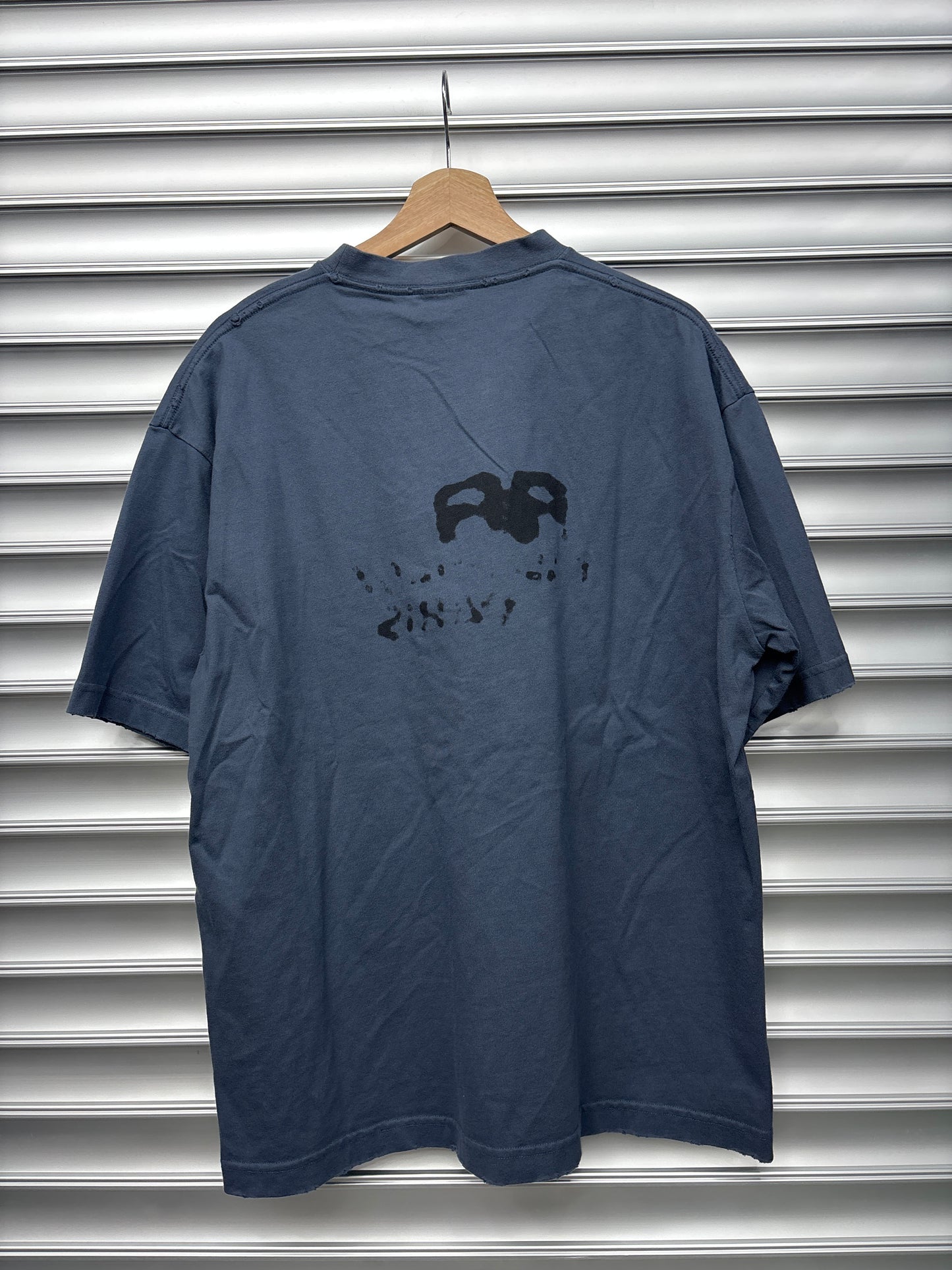 Balenciaga Blue Paris Tee - M