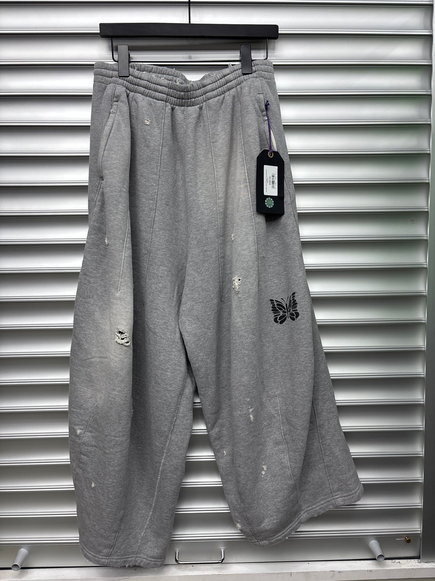 Needles Grey Baggy Sweatpants - Medium