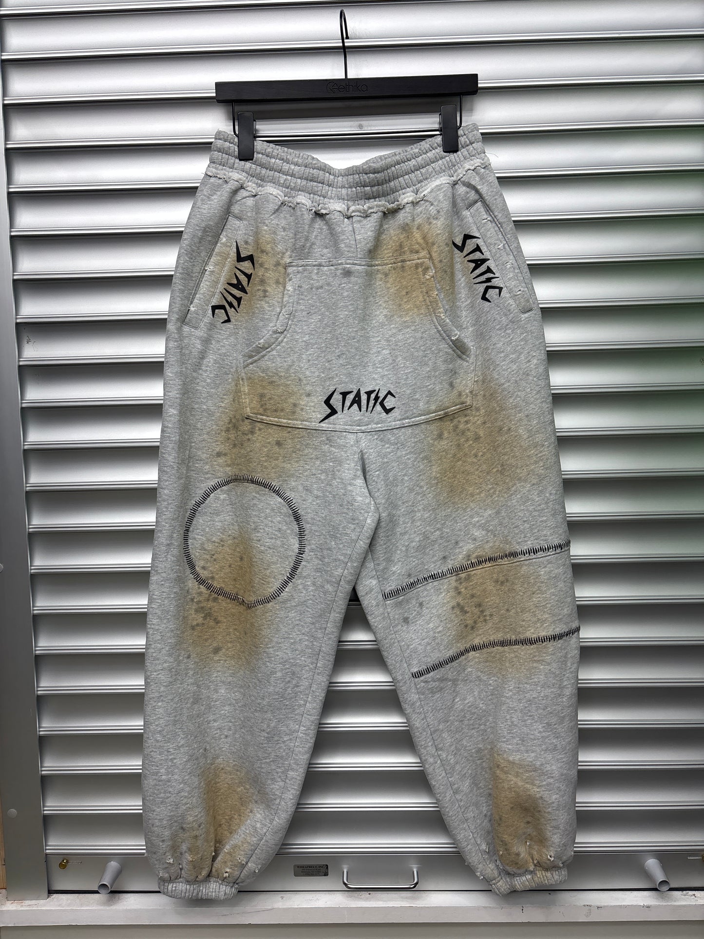 Static Grey Sweatpants - Medium