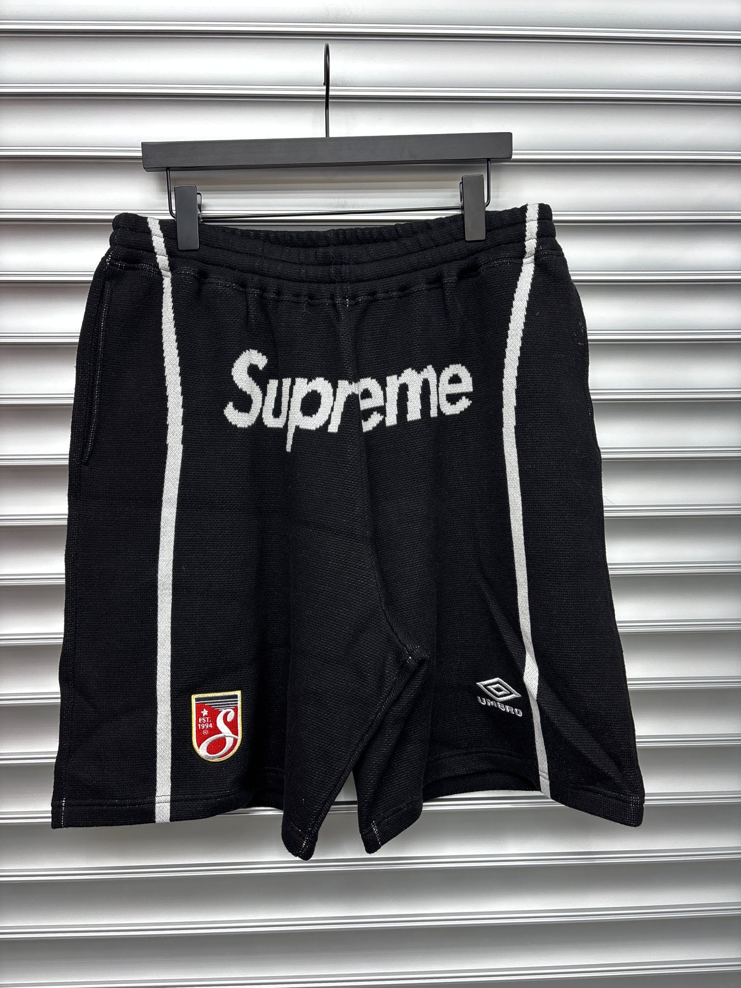 Supreme Umbro Black Shorts - L