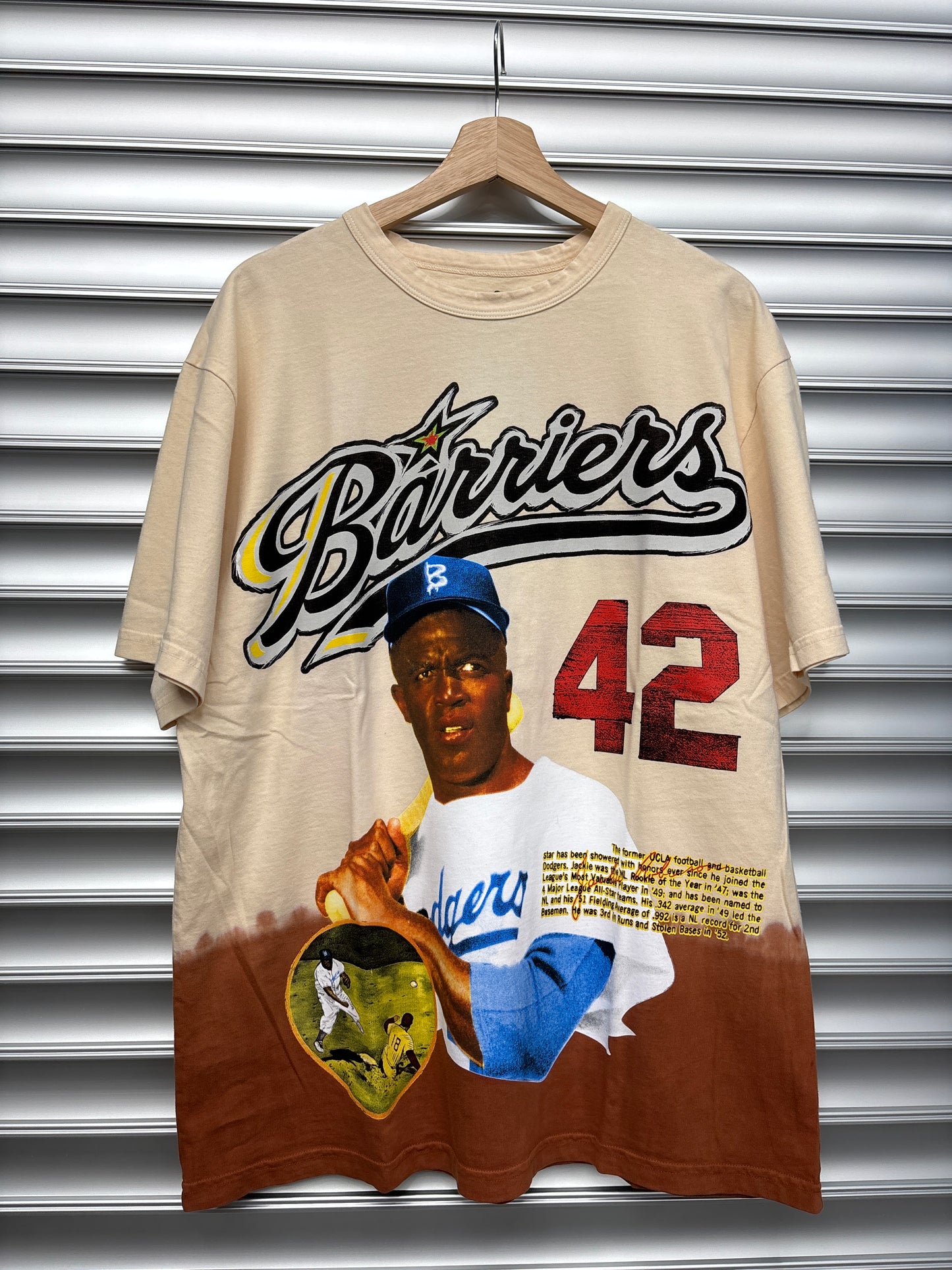 Barriers Baseball Tee - L