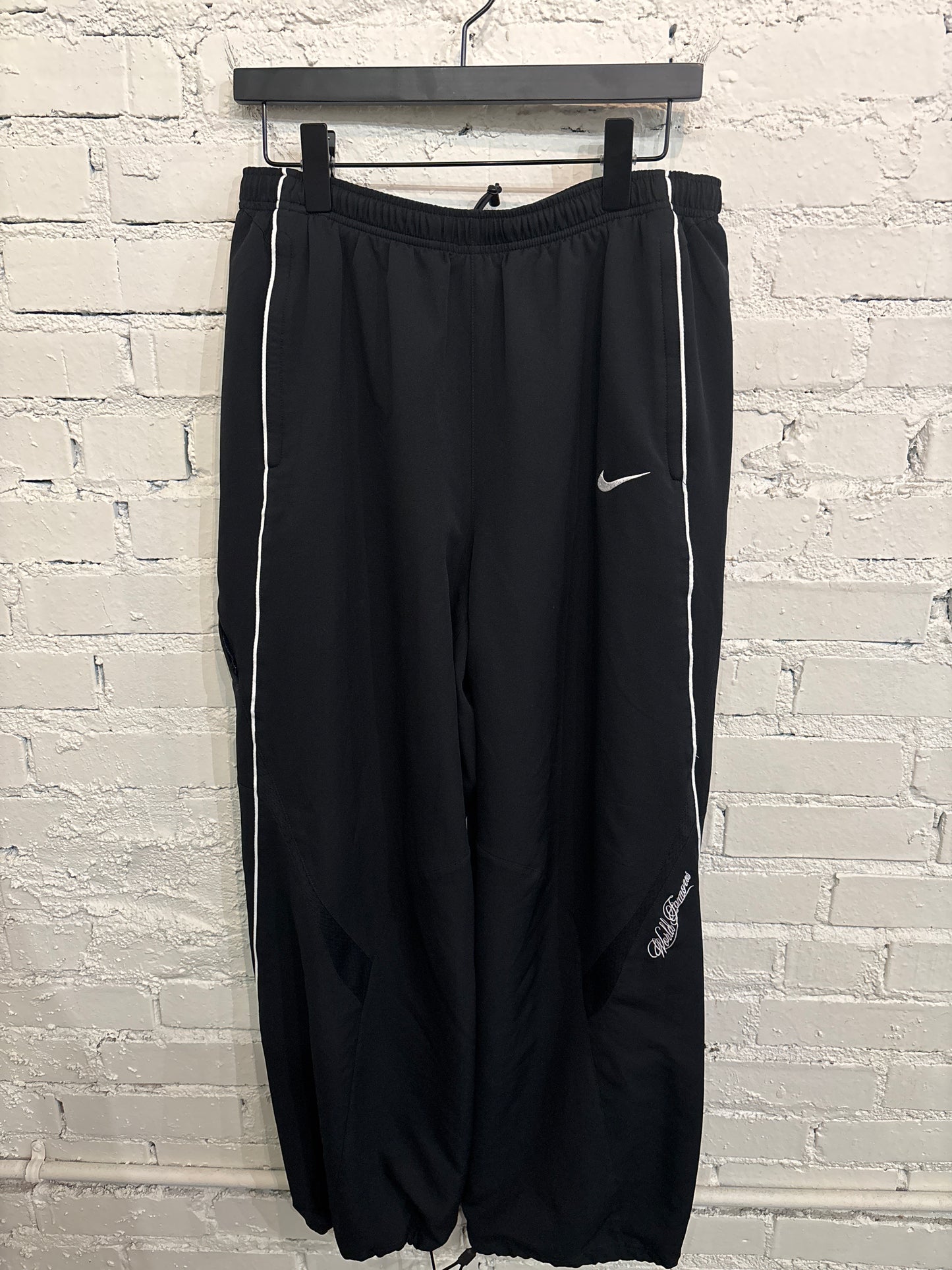 Black Supreme Nike Track Pants - L