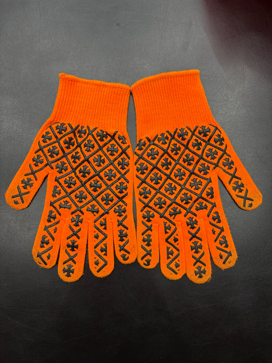 Chrome Hearts Orange Gloves**