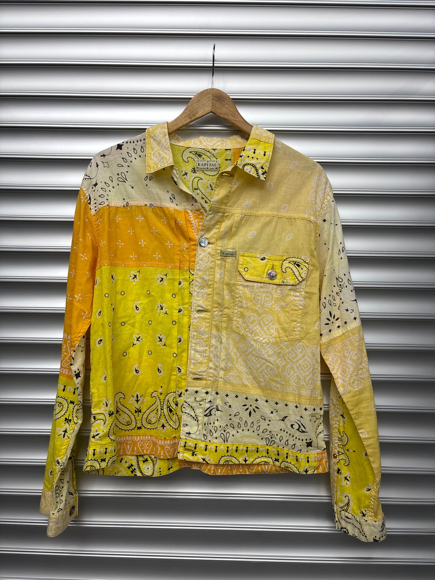 Brand New Kapital Yellow Bandana Button Up - 4