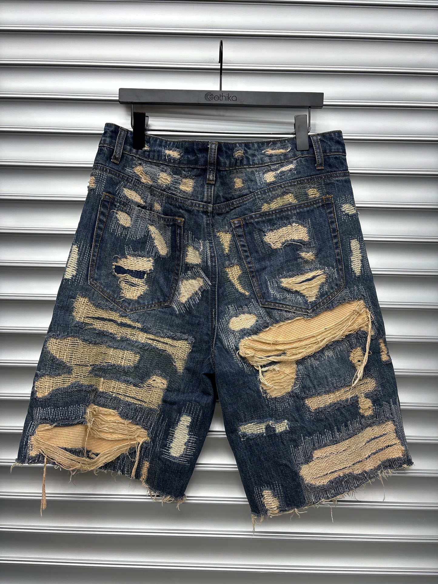 Sample Boro Denim Shorts - 36