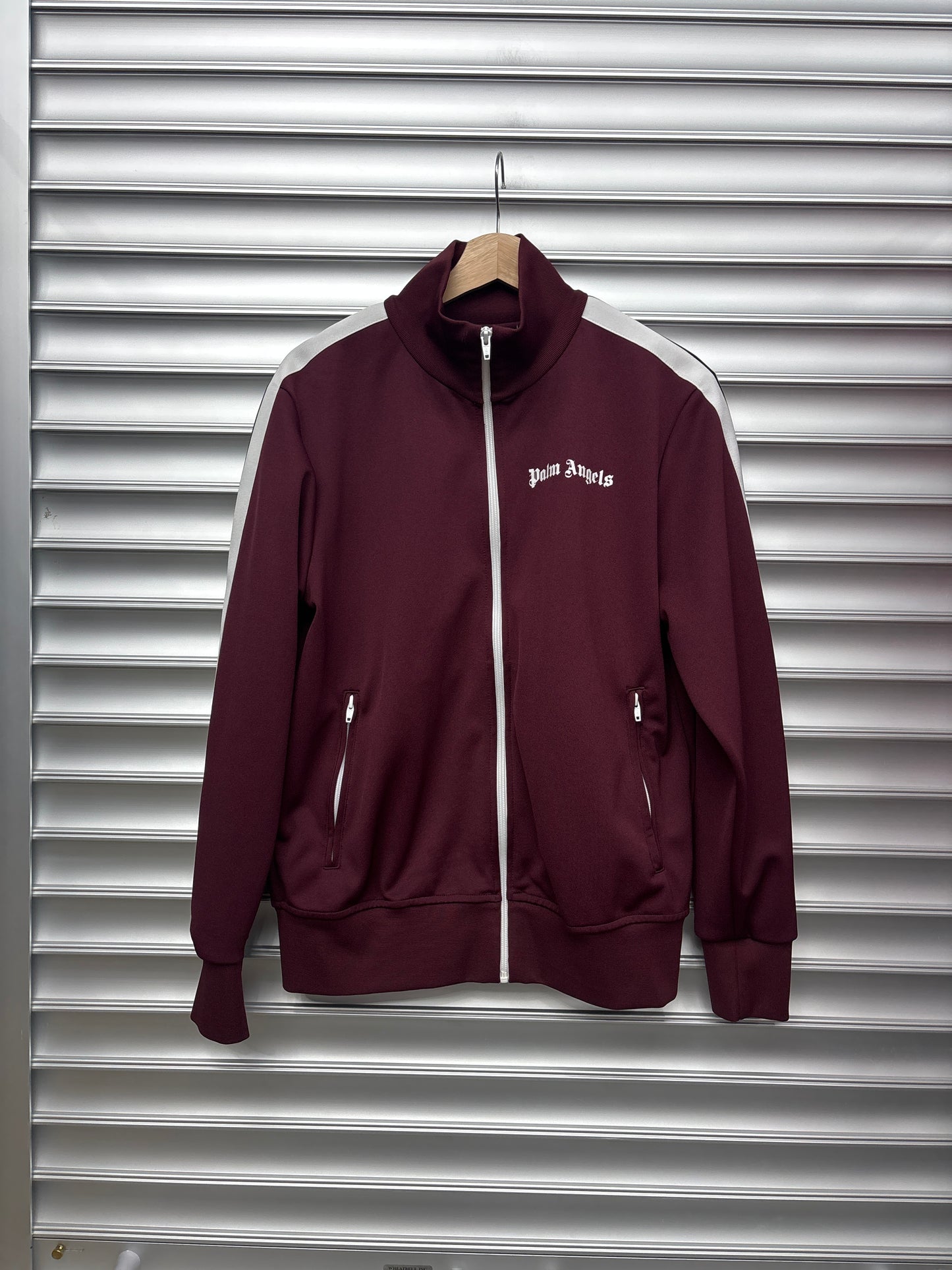 Palm Angels Maroon Track Jacket - Large