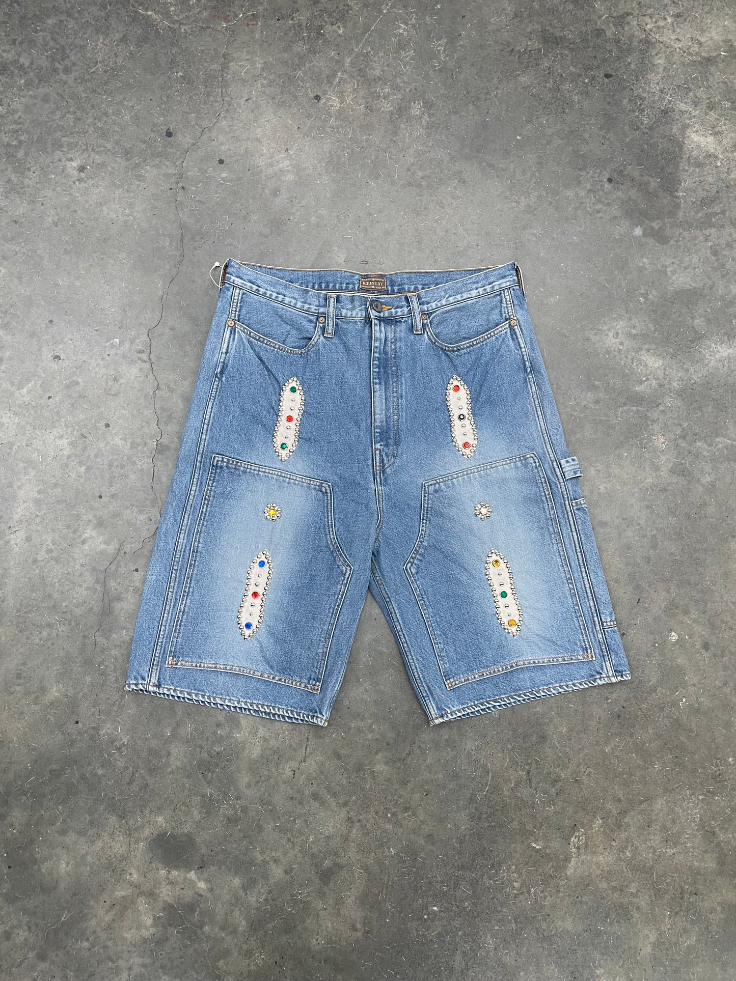 Kapital Jewel Denim Shorts