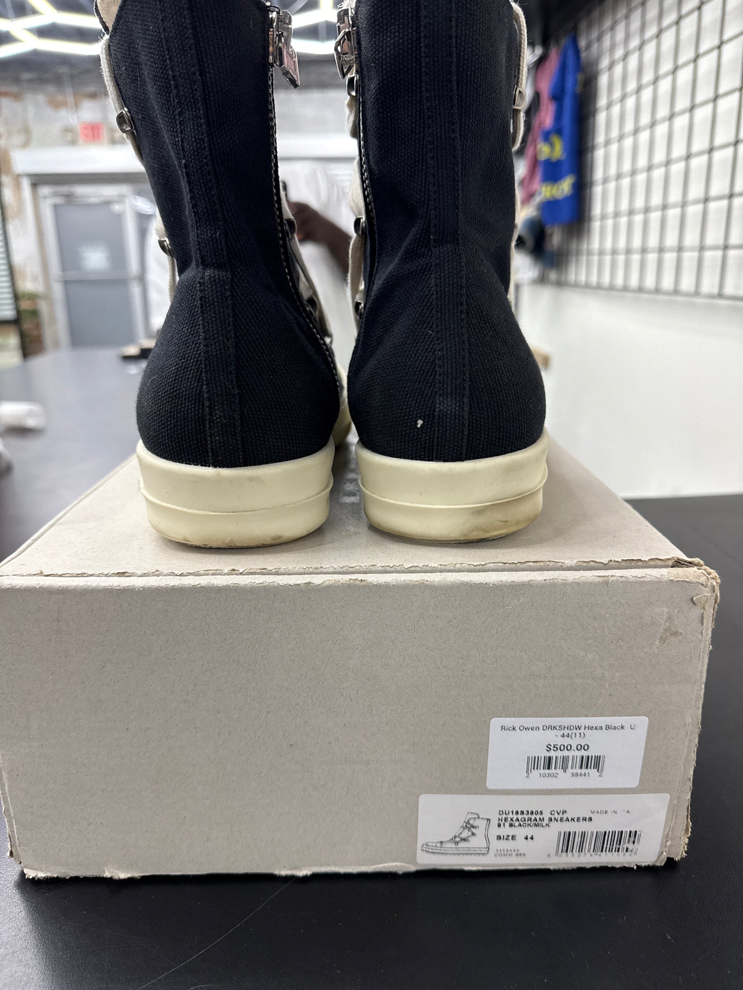 Rick Owen DRKSHDW Hexa Black (U) - 44(11)