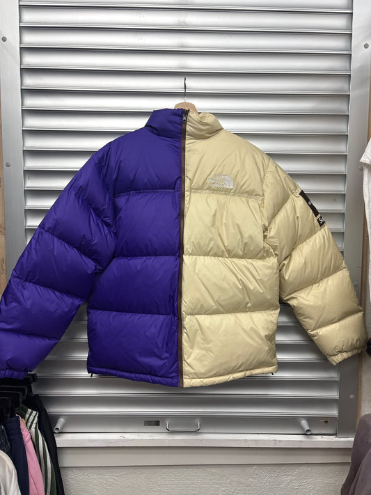 Supreme TNF Purple Cream Split Puffer - L**