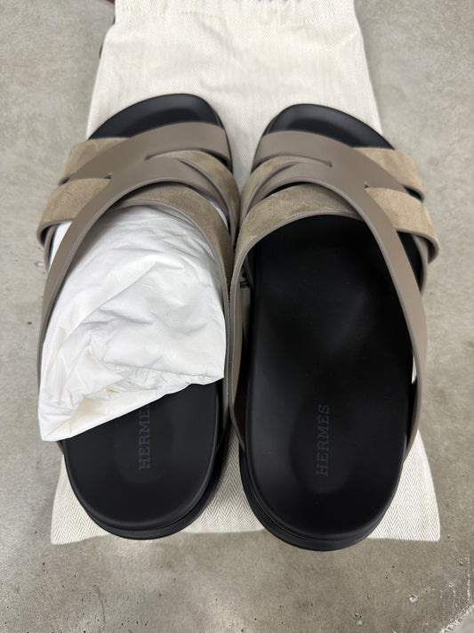 Hermes Kazmir Sandal Grey - 43(10) (NB)**