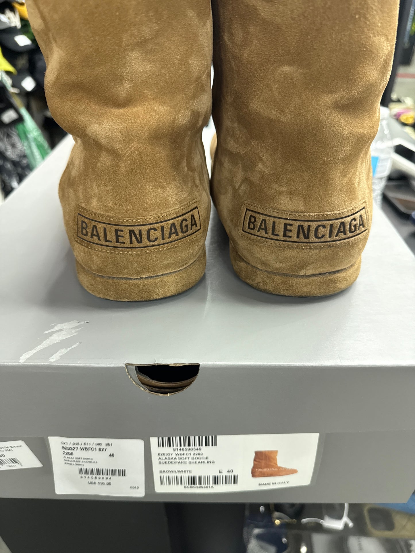 Balenciaga Alaska Soft Bootie Brown (U) - 40 (Fits Up To 9M)