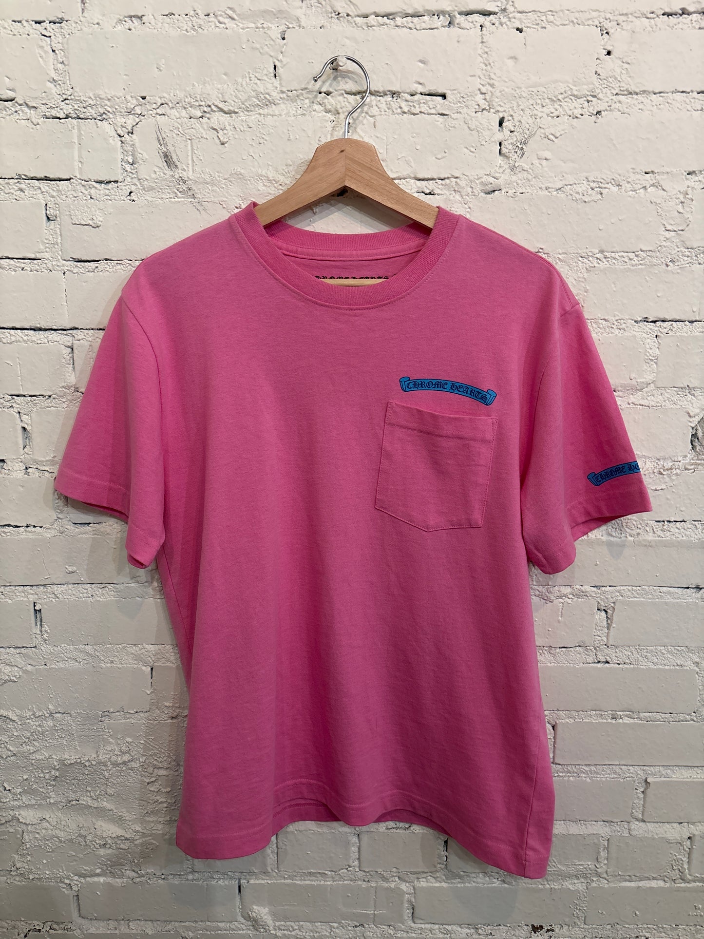 Pink Chrome Hearts Scroll Tee - S