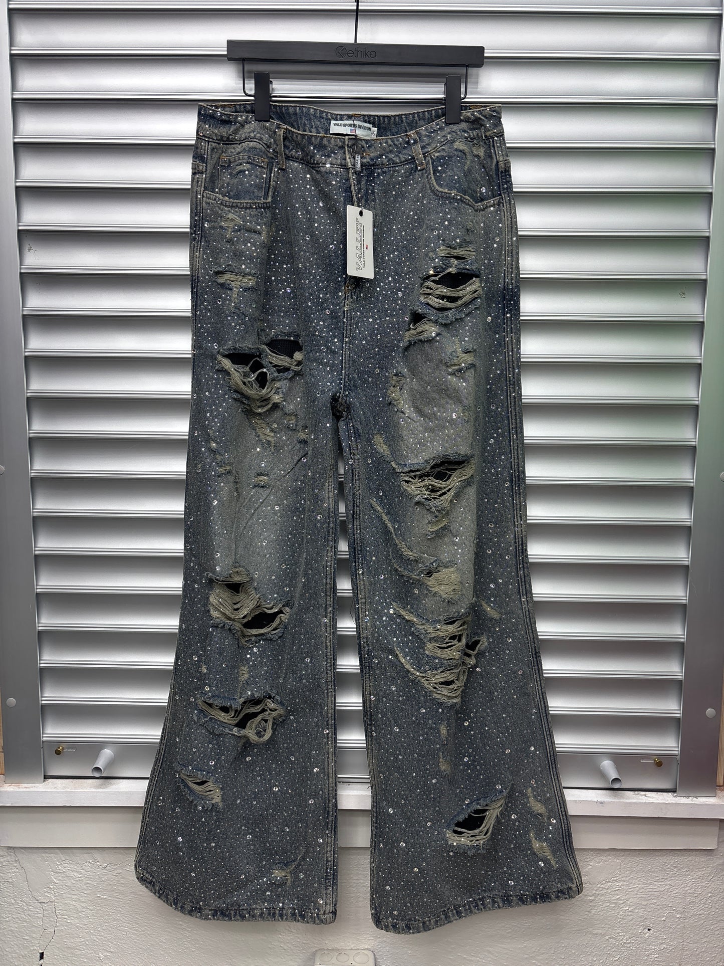 Vale Light Rhinestone Denim - 34