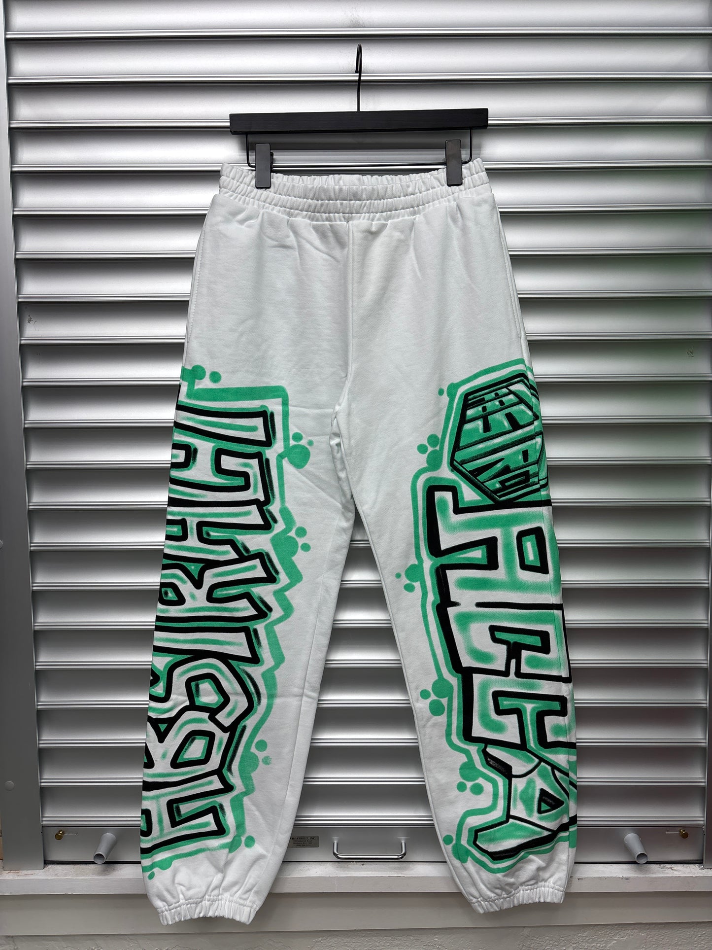 Abstract Money Talks White Sweatpants - S