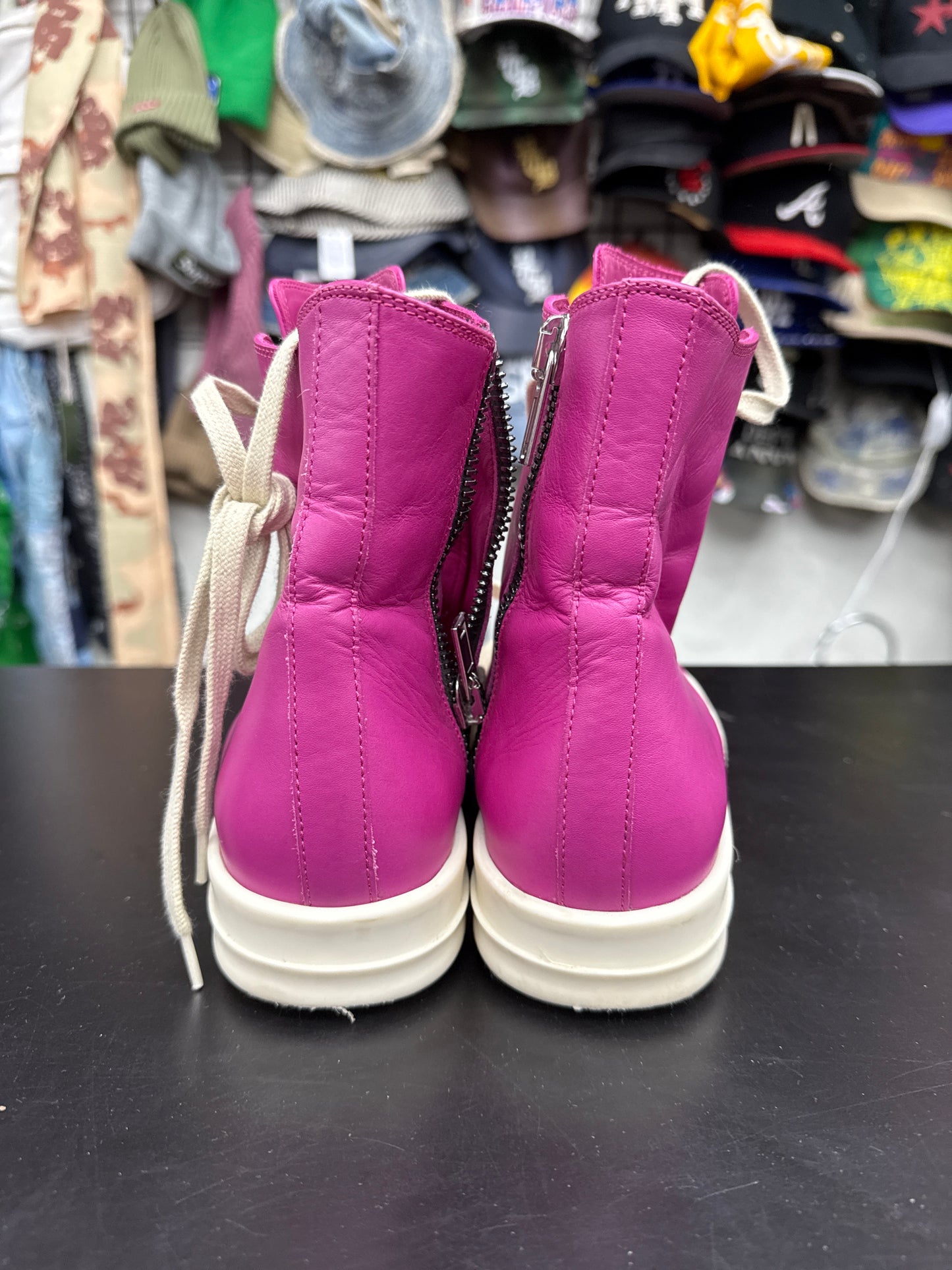 Rick Owen High Top Pink (U) - 38 (NB)