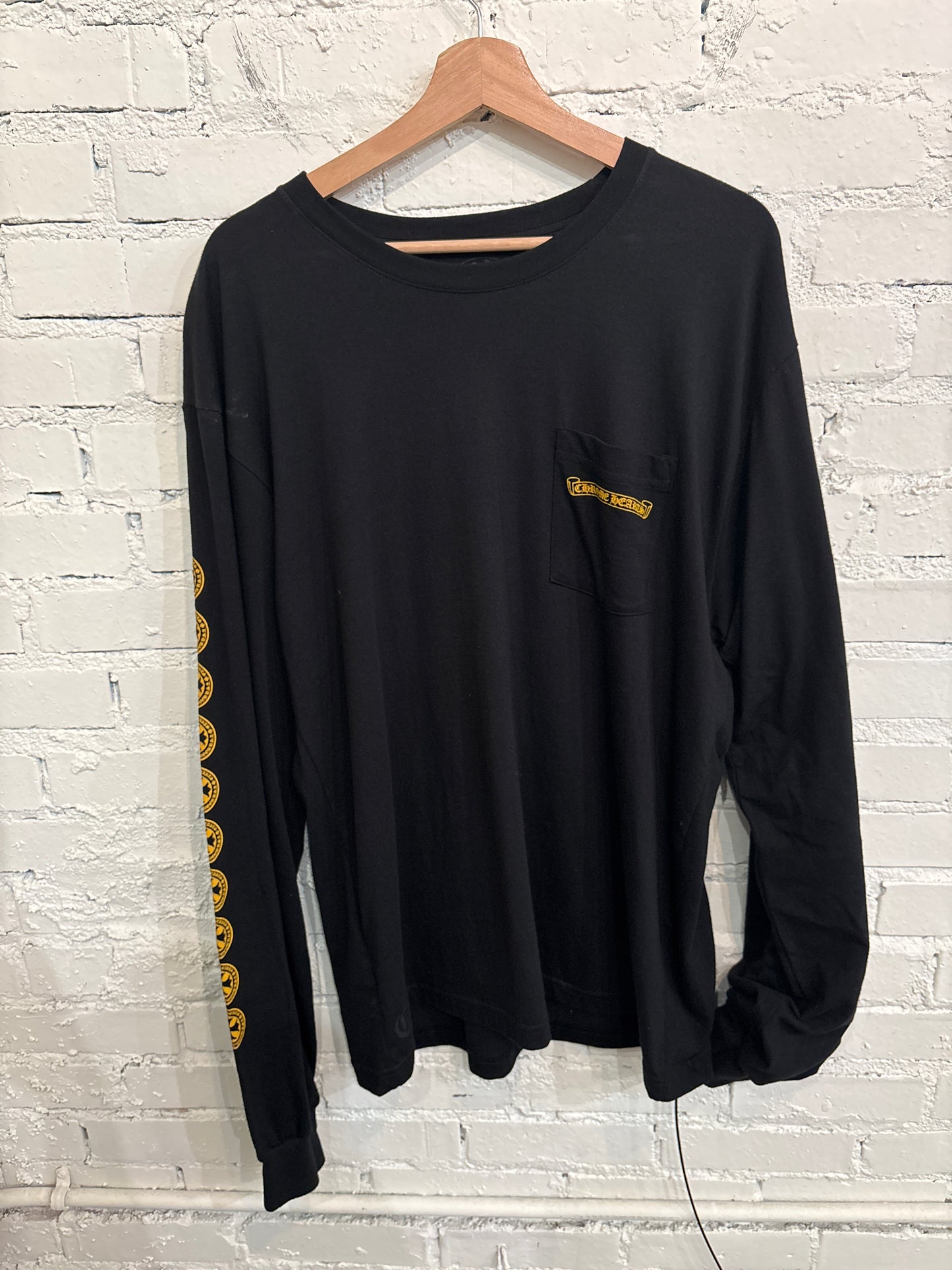 Chrome Heart Yellow Cross Long Sleeve - XL
